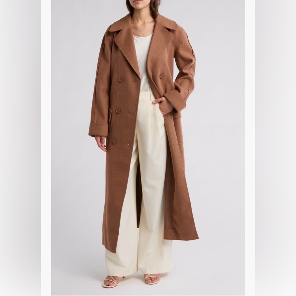 Max Studio Brown Trench Coat